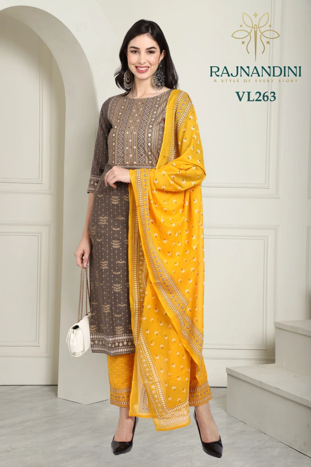 Rajnandini Angel Pure Cambric Cotton Wholesale Readymade Salwar Suit Catalog — Wholesale Salwar Suits, MPA wholesale from Surat — view 2
